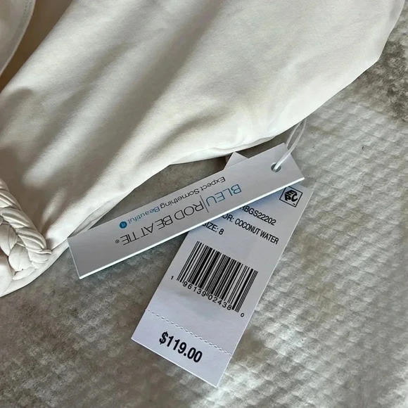 Bleu Rod Beattie Glam Stand Surplice One Piece - Coconut Water - Picture 8 of 10